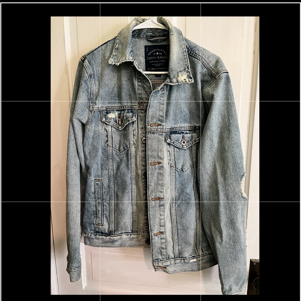Lucky Brand Men's Classic Jean Trucker Jacket Med-adult